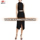 OEM Wholesale Women Clothing Summer Casual O-Neck Two Piece Ladies Dress